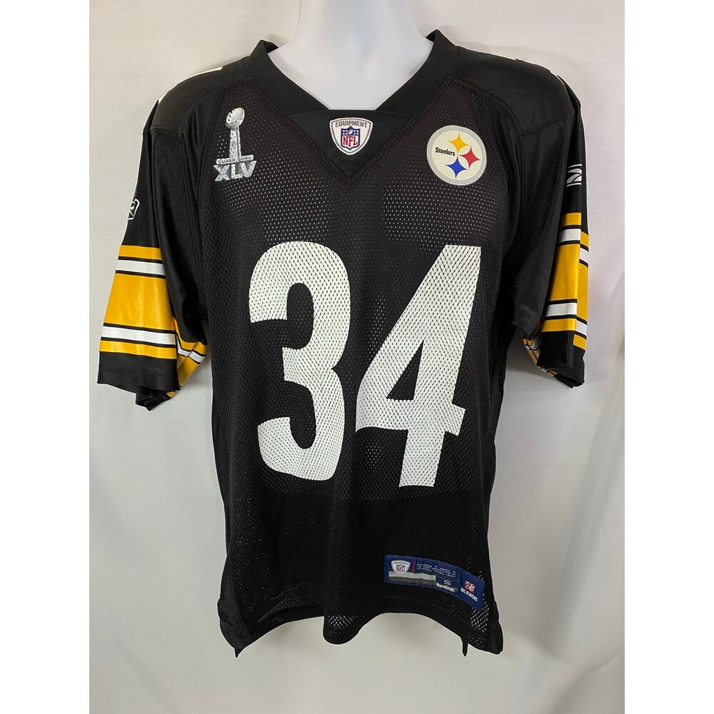 REEBOK MEN'S Size Small PITTSBURGH STEELERS Mendenhall JERSEY SUPER BOWL XLV